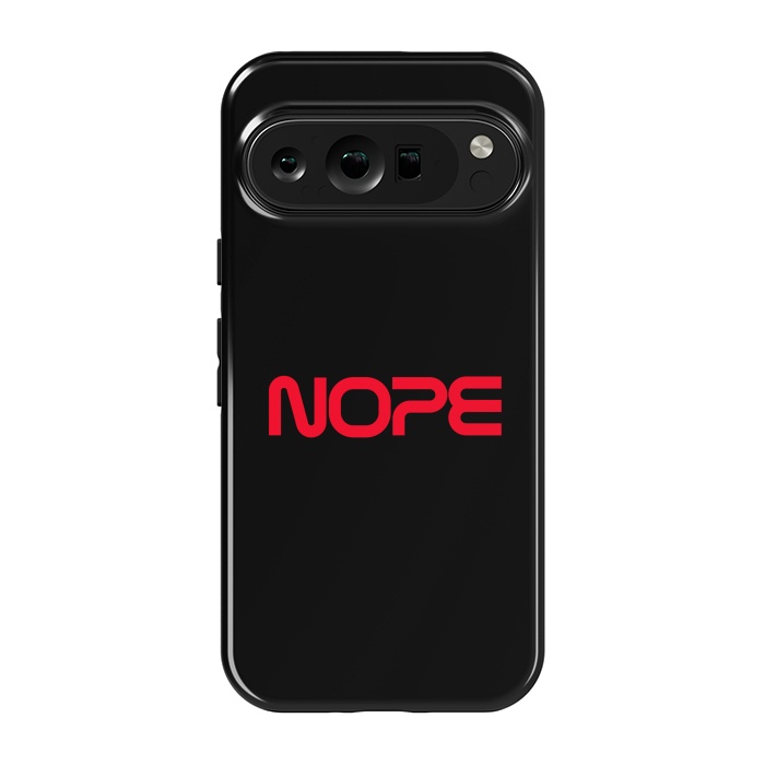 Pixel 9 pro StrongFit Nope Nasa Logo Red by Vó Maria