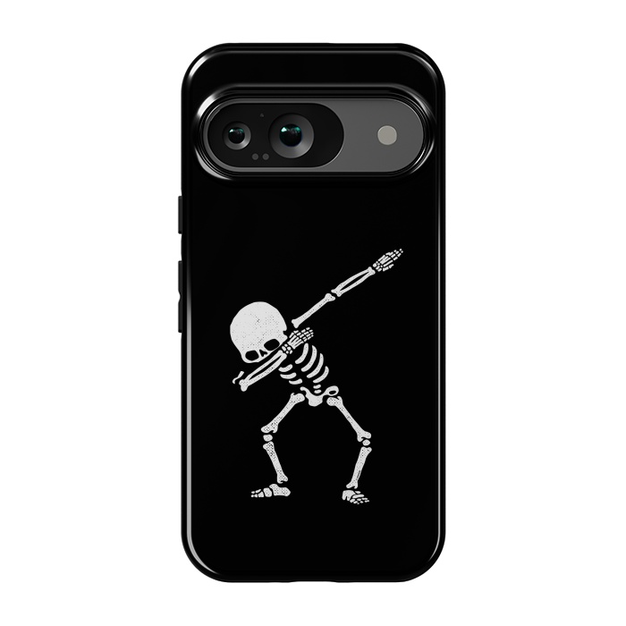 Pixel 9 StrongFit Dabbing Skeleton Dab Pose Hip Hop Skull by Vó Maria