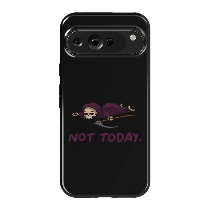 Pixel 9 Pro XL StrongFit Not Today Death Tired Reaper by Vó Maria