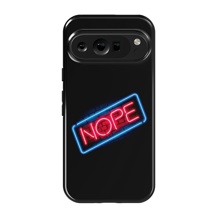 Pixel 9 pro StrongFit Nope - Neon Lights by Vó Maria