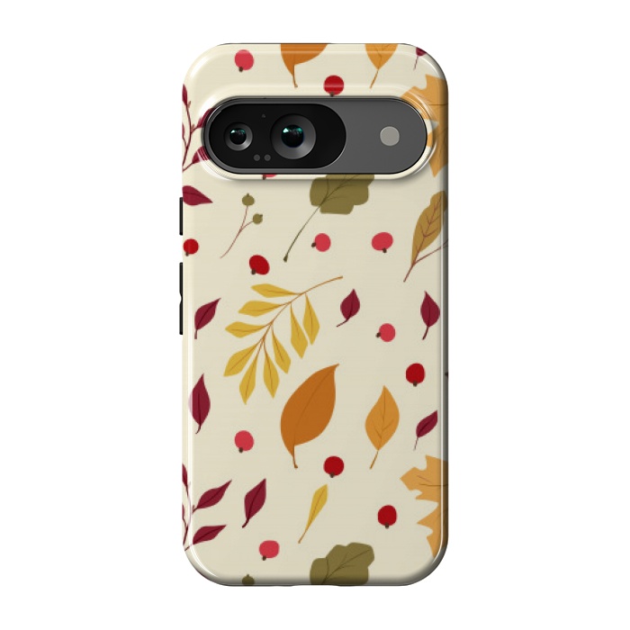 Pixel 9 StrongFit subtle autumn leaves pattern by MALLIKA