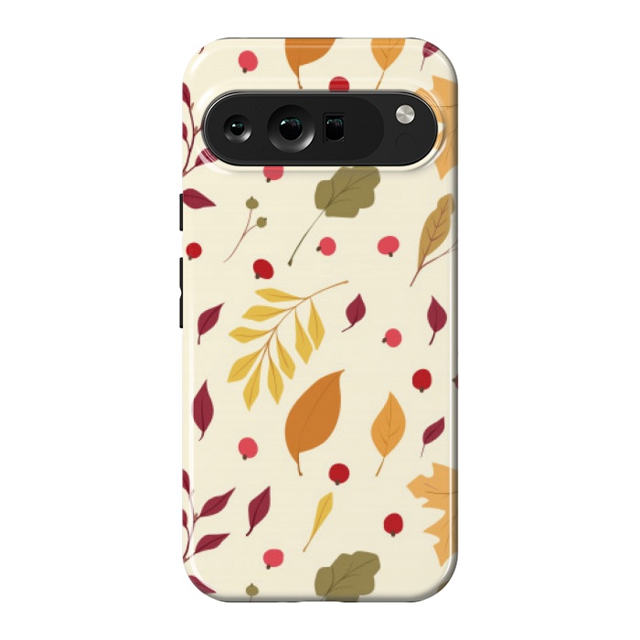 Pixel 9 Pro XL StrongFit subtle autumn leaves pattern by MALLIKA