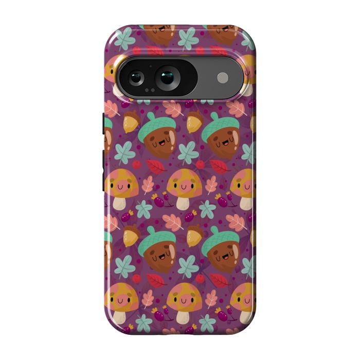 Pixel 9 StrongFit MUSHROOMS NUTS PATTERN by MALLIKA