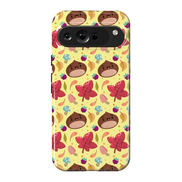 Pixel 9 Pro XL StrongFit AUTUMN NUTS PATTERN by MALLIKA