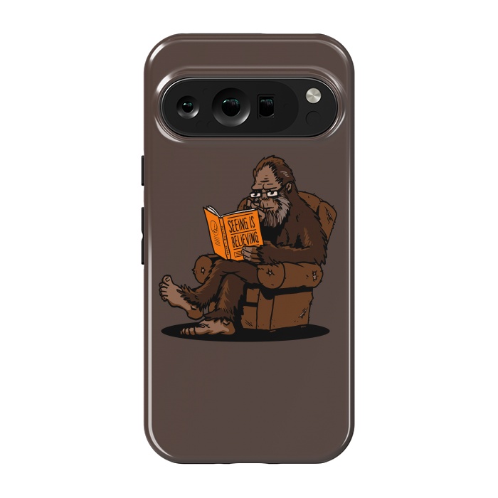 Pixel 9 pro StrongFit BigFoot Reading Book - Seeing is Believing by Vó Maria