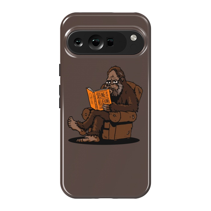 Pixel 9 Pro XL StrongFit BigFoot Reading Book - Seeing is Believing by Vó Maria