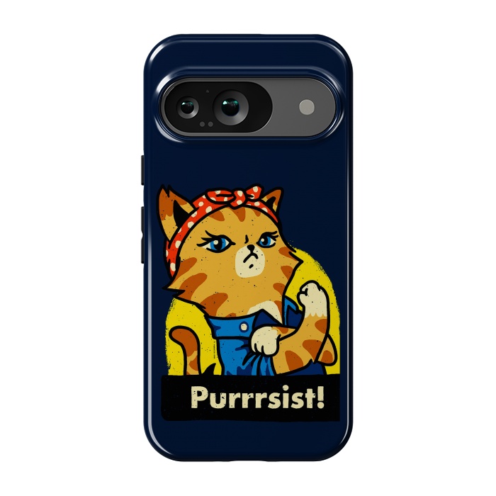 Pixel 9 StrongFit Purrsist! We Can Do It Cat Lovers by Vó Maria