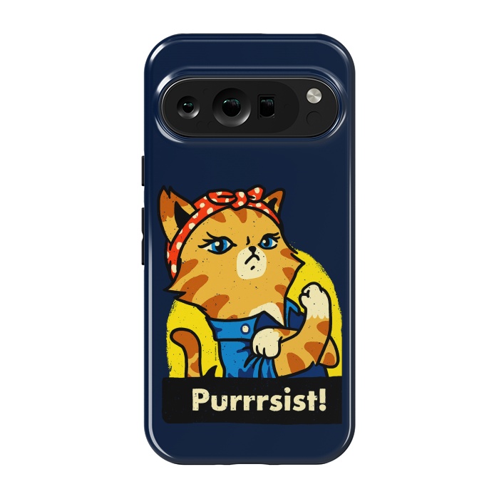 Pixel 9 pro StrongFit Purrsist! We Can Do It Cat Lovers by Vó Maria