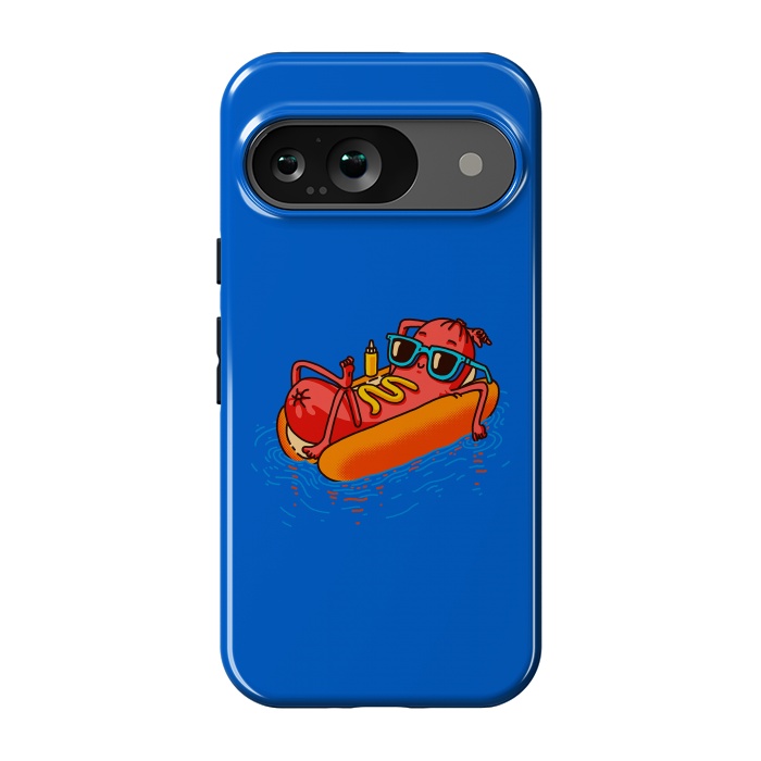 Pixel 9 StrongFit Hot Dog Summer Vacation Swimming Pool by Vó Maria