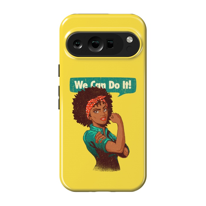 Pixel 9 pro StrongFit We Can Do It! Black Girl Black Queen Shirt V2 by Vó Maria