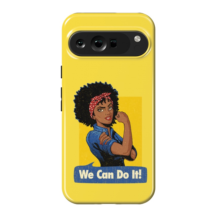 Pixel 9 Pro XL StrongFit We Can Do It! Black Girl Black Queen Shirt by Vó Maria