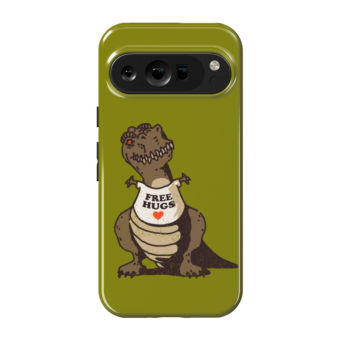 Pixel 9 pro StrongFit T-Rex Free Hugs by Vó Maria