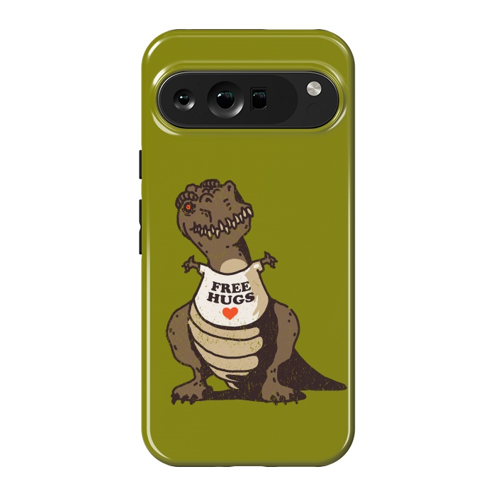 Pixel 9 Pro XL StrongFit T-Rex Free Hugs by Vó Maria