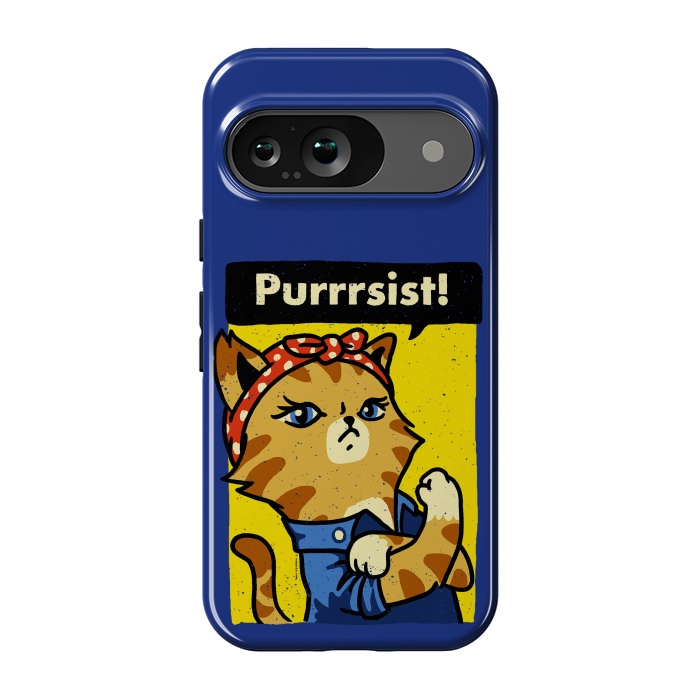 Pixel 9 StrongFit Purrsist Cat 2 We Can Do It Cat Lover by Vó Maria