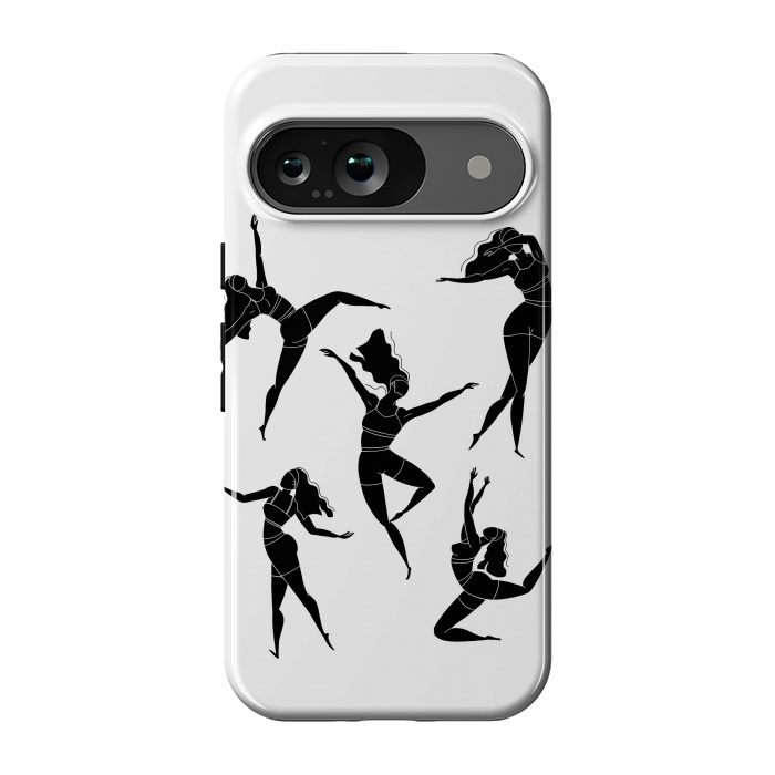 Pixel 9 StrongFit Dance Girl Black and White by Jelena Obradovic