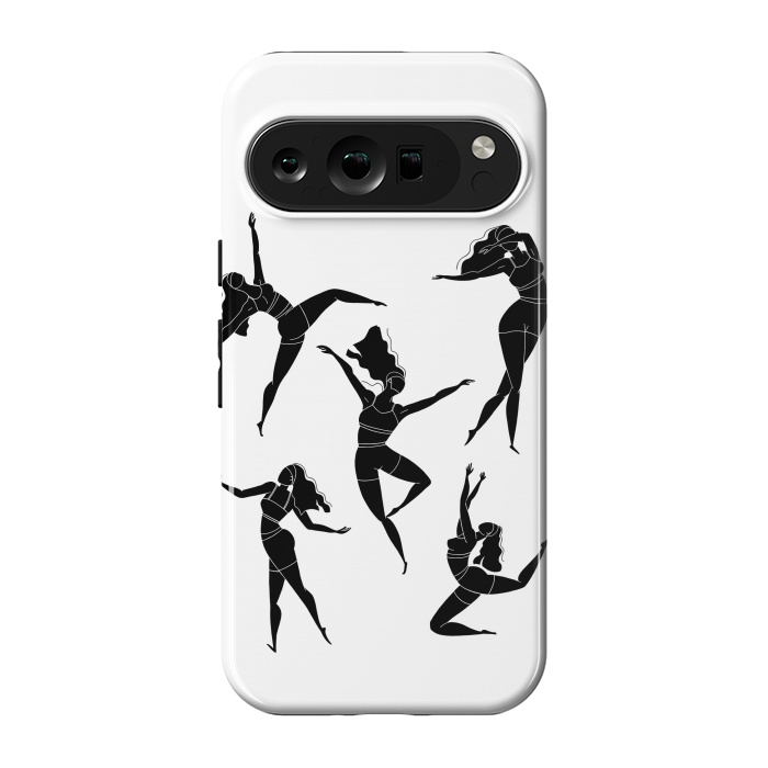 Pixel 9 pro StrongFit Dance Girl Black and White by Jelena Obradovic