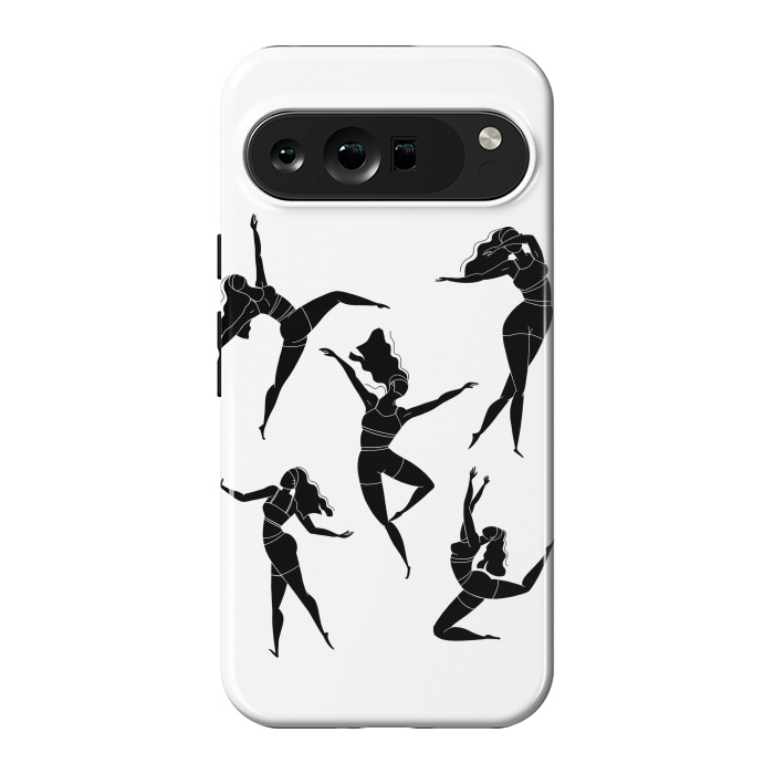 Pixel 9 Pro XL StrongFit Dance Girl Black and White by Jelena Obradovic