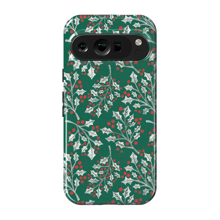 Pixel 9 pro StrongFit Boughs of Holly by Noonday Design