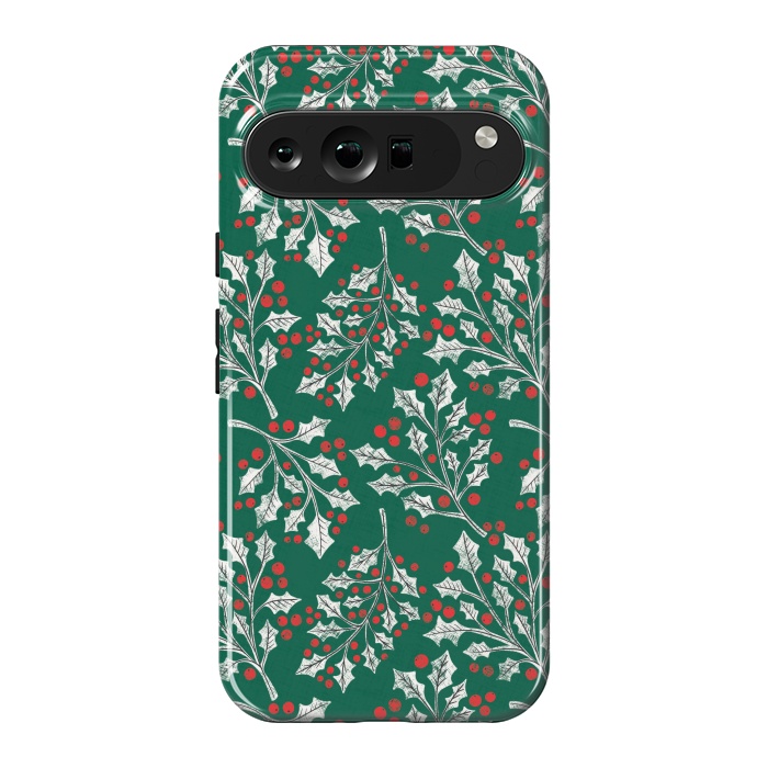 Pixel 9 Pro XL StrongFit Boughs of Holly by Noonday Design