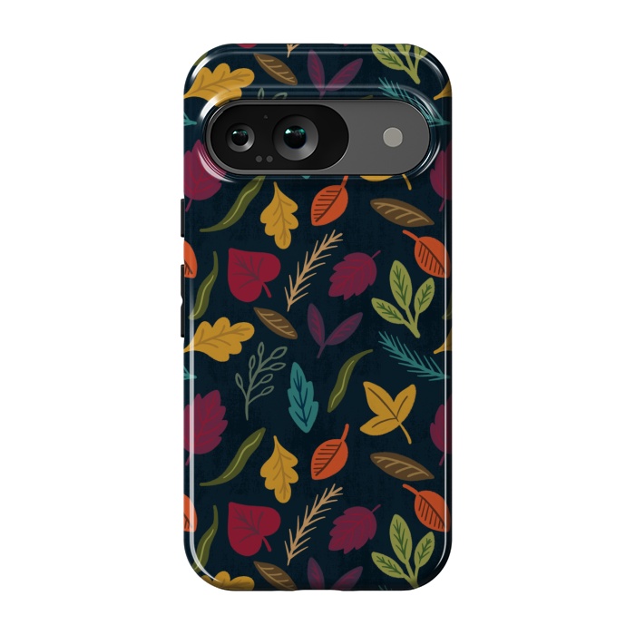 Pixel 9 StrongFit Bold and Colorful Fall Leaves by Noonday Design