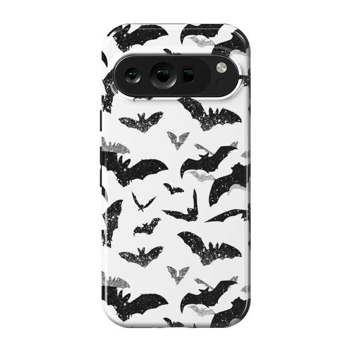 Pixel 9 pro StrongFit Grunge flying bats Halloween pattern by Oana 