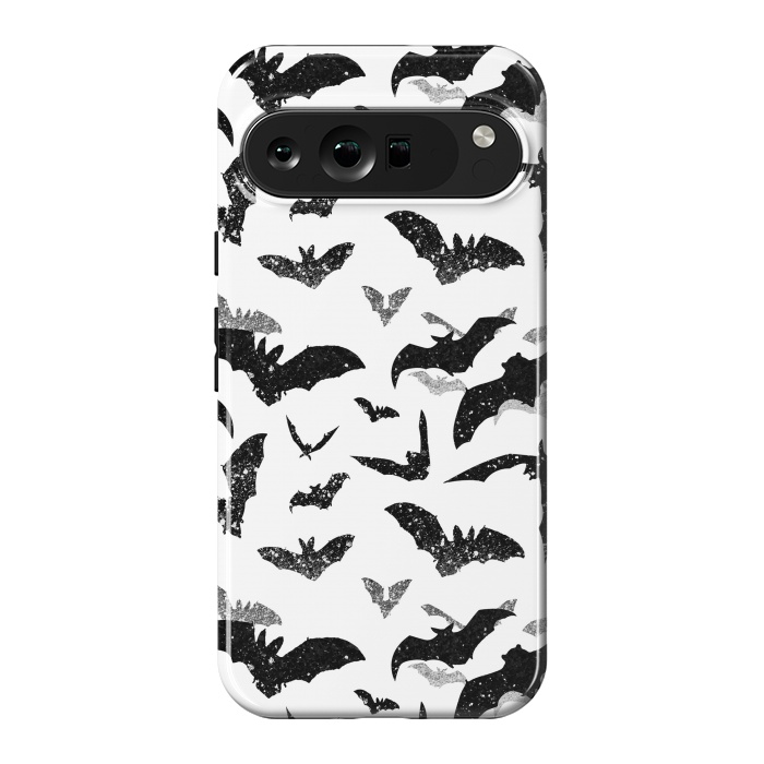 Pixel 9 Pro XL StrongFit Grunge flying bats Halloween pattern by Oana 