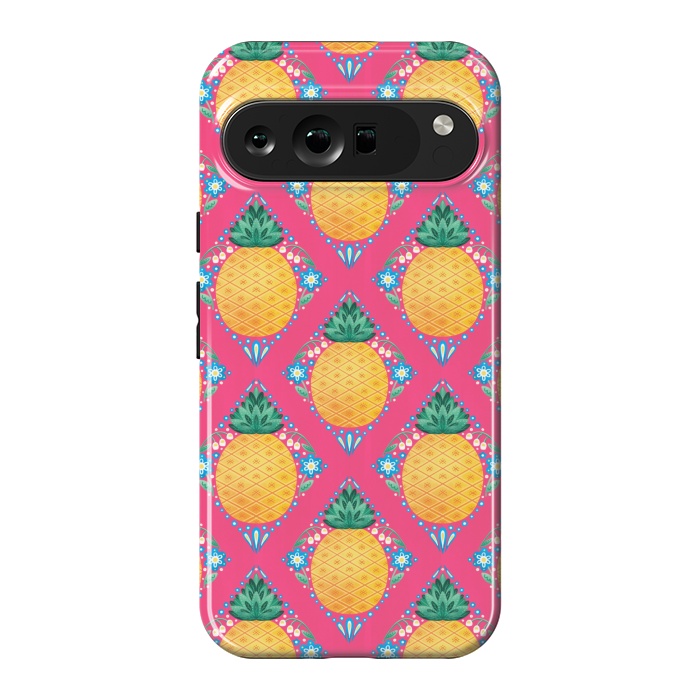 Pixel 9 Pro XL StrongFit Bright Pineapple by Noonday Design