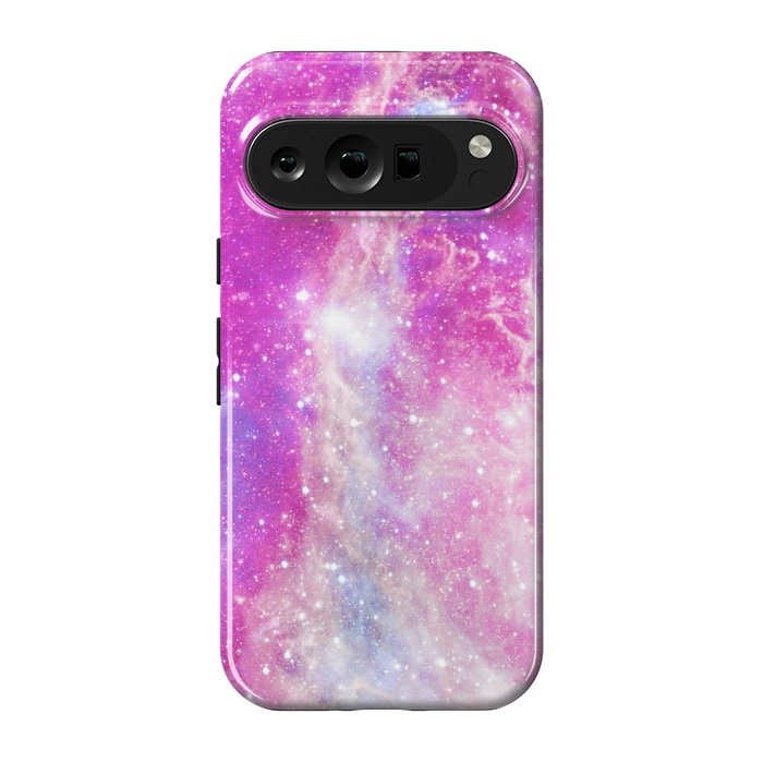 Pixel 9 pro StrongFit Pink blue starry galaxy by Oana 