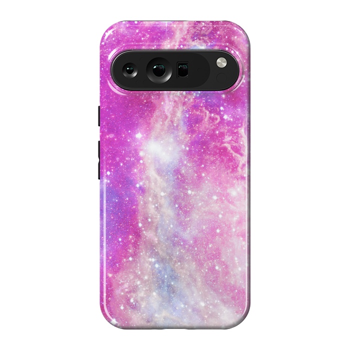 Pixel 9 Pro XL StrongFit Pink blue starry galaxy by Oana 