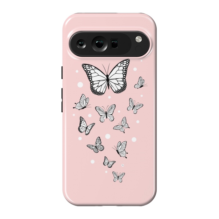 Pixel 9 Pro XL StrongFit Pink Butterflies by Martina