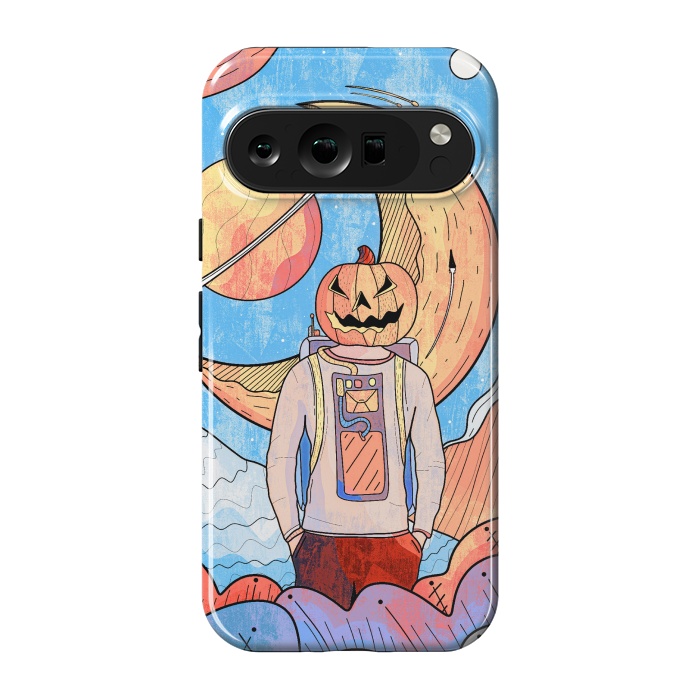 Pixel 9 pro StrongFit The pumpkin astronaut  by Steve Wade (Swade)