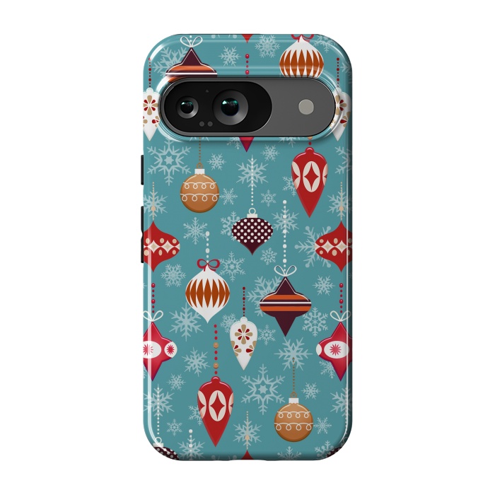 Pixel 9 StrongFit Colorful decorated Christmas ornaments by Oana 