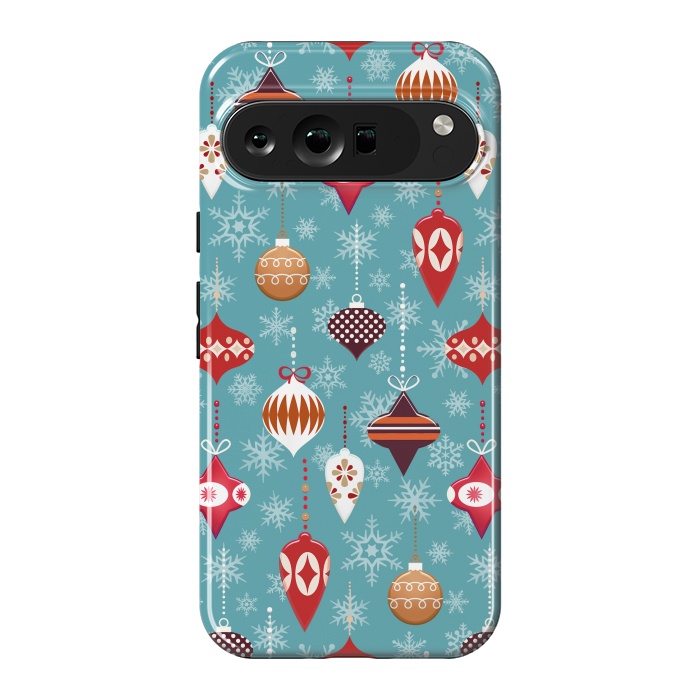 Pixel 9 Pro XL StrongFit Colorful decorated Christmas ornaments by Oana 