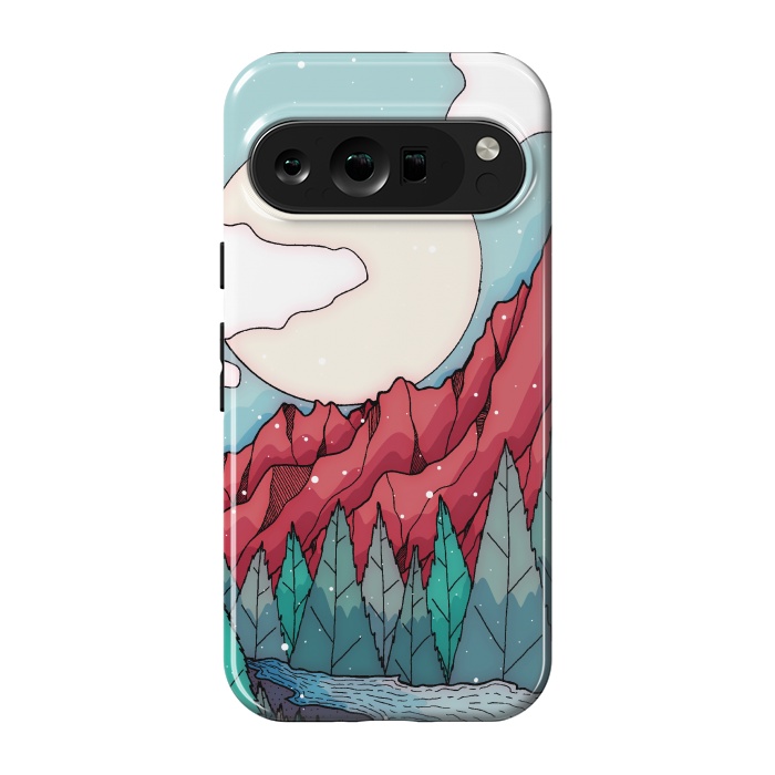 Pixel 9 pro StrongFit The red winter mountain river by Steve Wade (Swade)