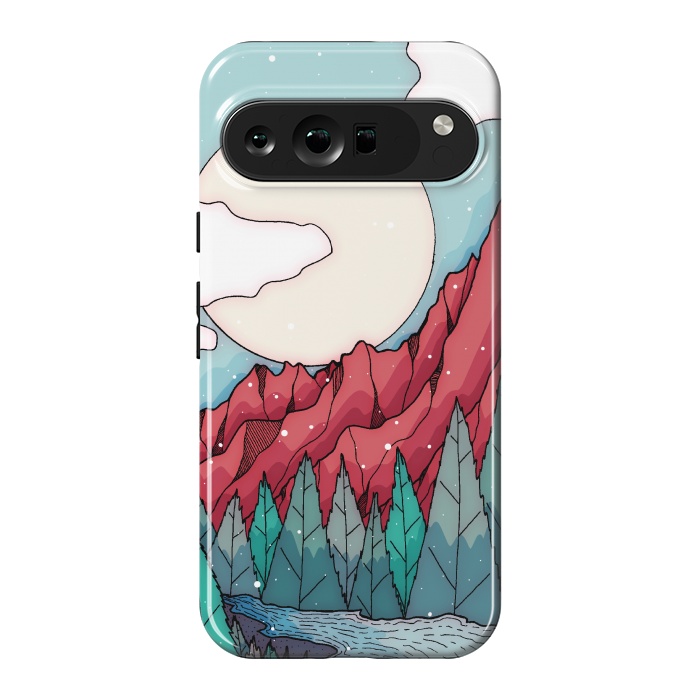 Pixel 9 Pro XL StrongFit The red winter mountain river by Steve Wade (Swade)