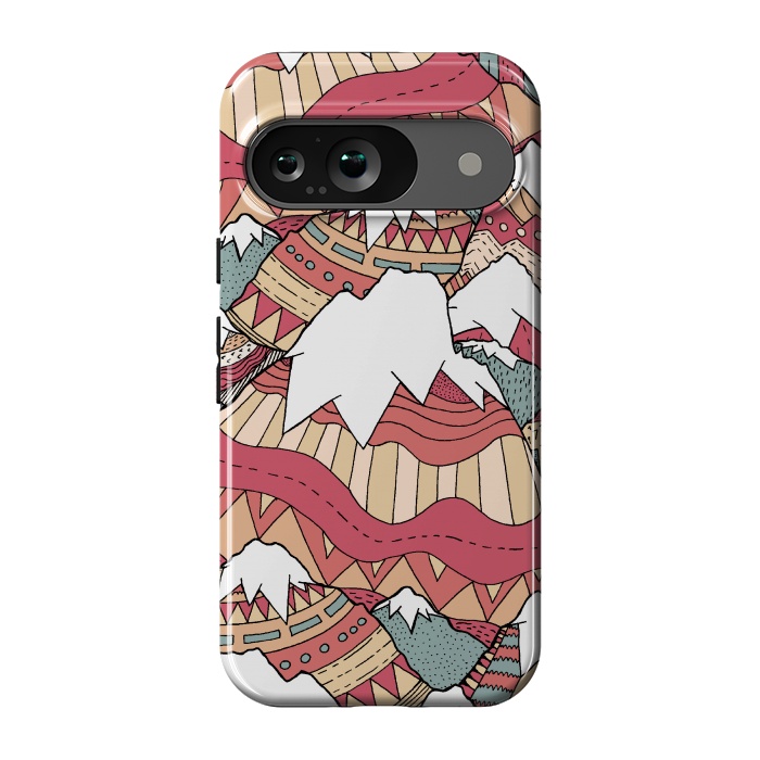 Pixel 9 StrongFit Winter Aztec mountains  by Steve Wade (Swade)