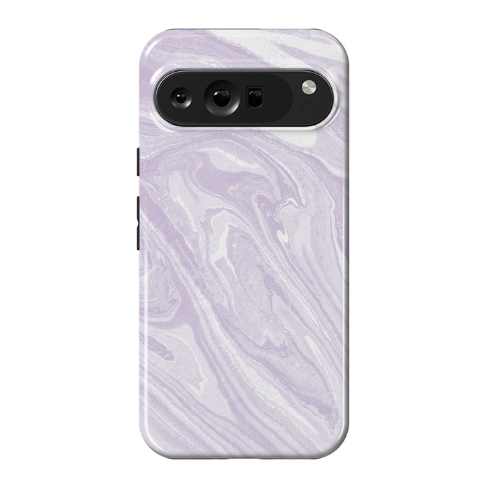 Pixel 9 Pro XL StrongFit Pastel Purple lavender liquid marble by Oana 