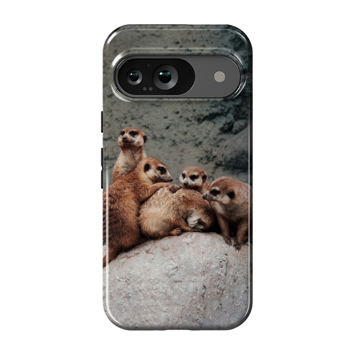 Pixel 9 StrongFit Meerkat family by Laura Nagel