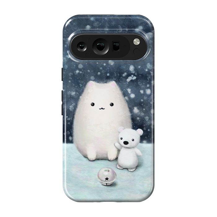 Pixel 9 pro StrongFit Winter cat by Laura Nagel