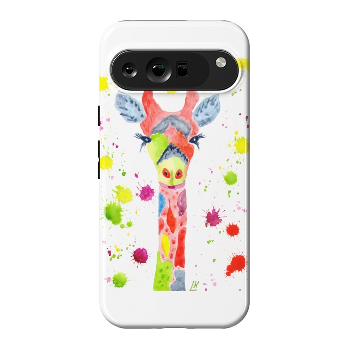 Pixel 9 Pro XL StrongFit Giraffe watercolor 2 by ArtKingdom7