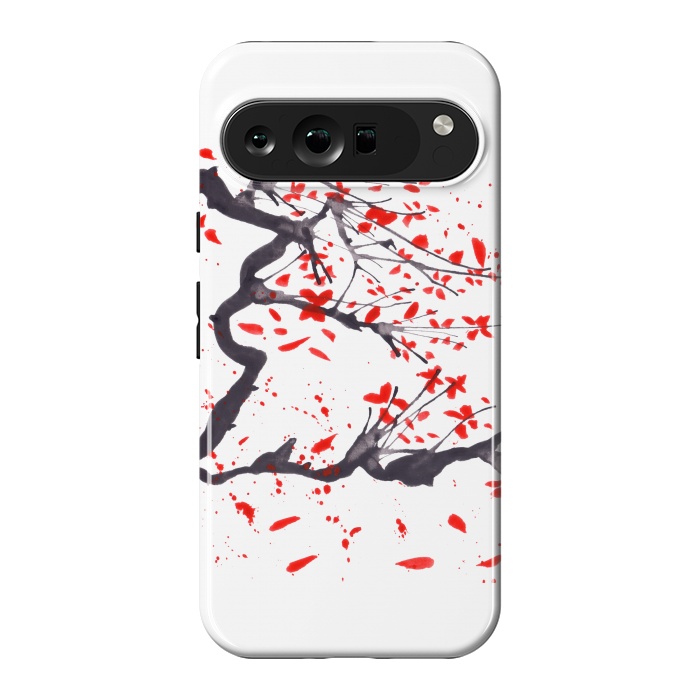 Pixel 9 Pro XL StrongFit Cherry tree flowers watercolor by ArtKingdom7