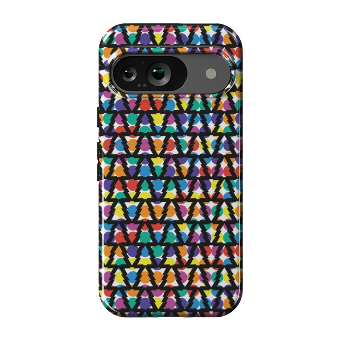 Pixel 9 StrongFit multi color christmas tree pattern by MALLIKA