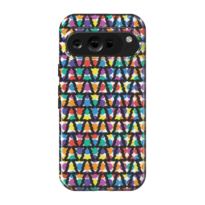 Pixel 9 pro StrongFit multi color christmas tree pattern by MALLIKA