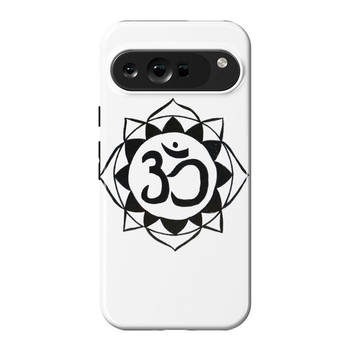 Pixel 9 Pro XL StrongFit Om/Aum sign mandala drawing by ArtKingdom7