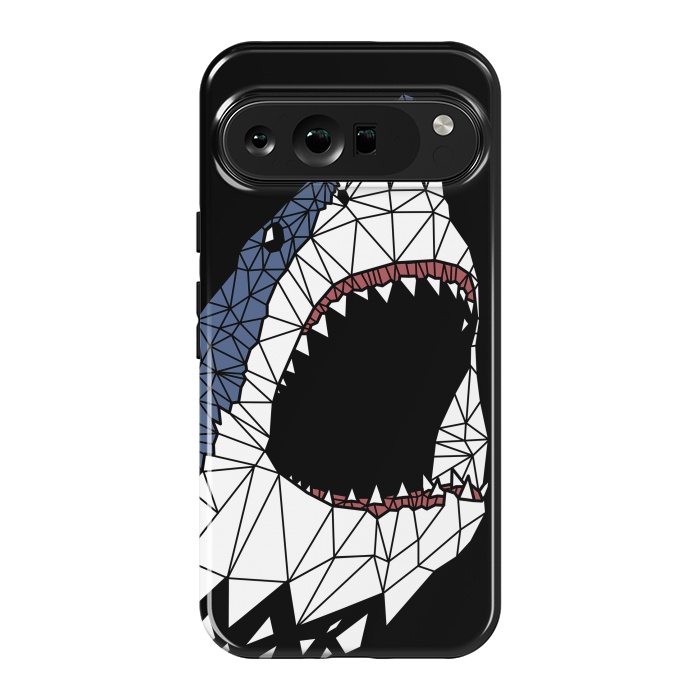 Pixel 9 Pro XL StrongFit Geometric Shark by Alberto