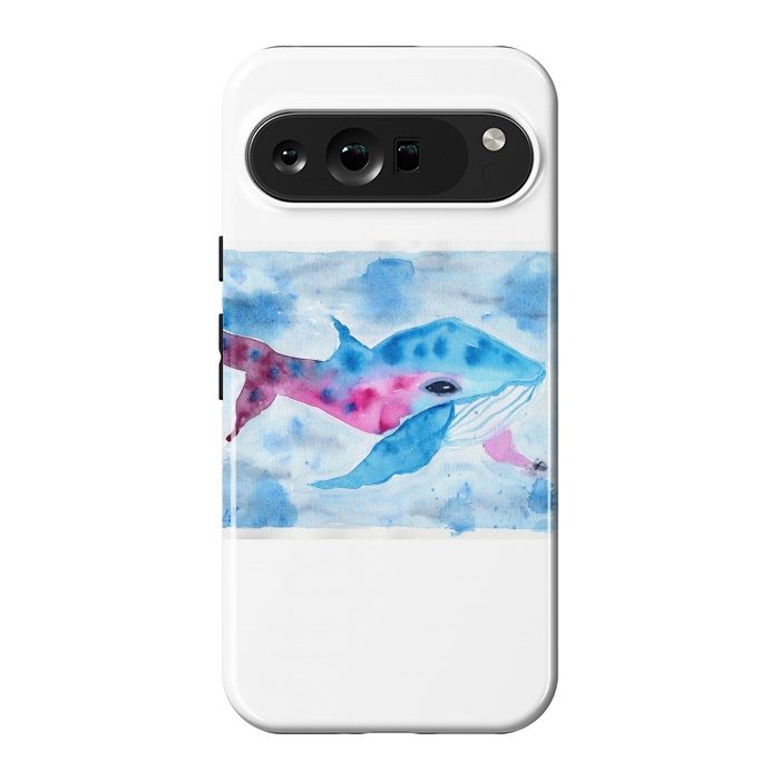 Pixel 9 Pro XL StrongFit Baby whale watercolor by ArtKingdom7