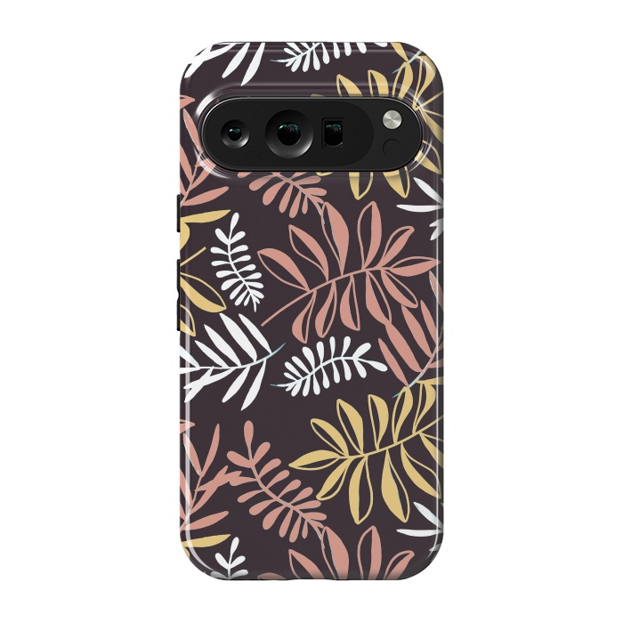 Pixel 9 pro StrongFit Neutral modern tropical leaves by Oana 