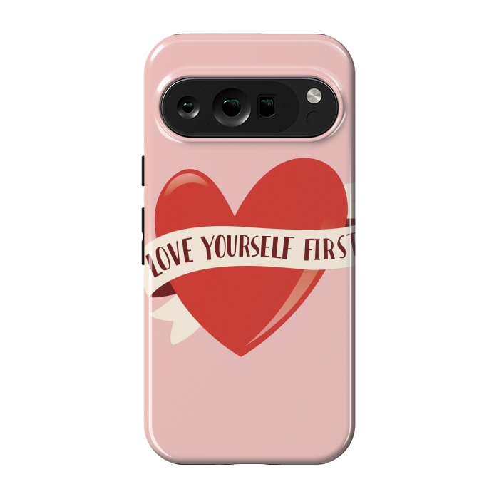 Pixel 9 pro StrongFit Love Yourself First, Happy Valentine's Day by Jelena Obradovic