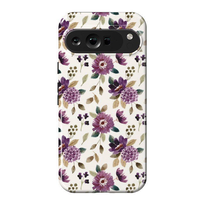 Pixel 9 Pro XL StrongFit purple grapevine pattern by MALLIKA