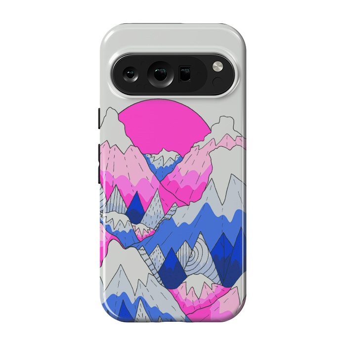 Pixel 9 pro StrongFit The hot pink and blue peaks by Steve Wade (Swade)